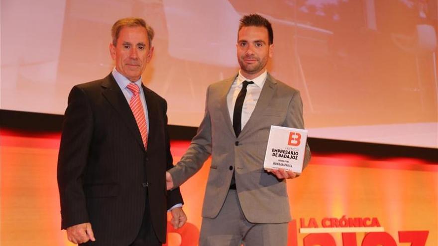 Javier Gaspar recibe el premio Pyme de los galardones Empresario de Badajoz