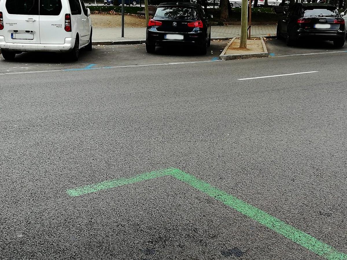 Zona azul y verde en Madrid