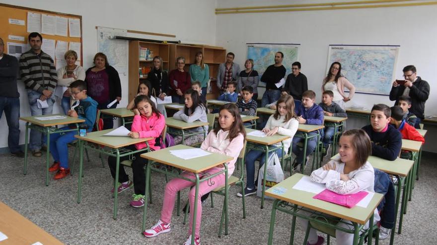 Foto de archivo del inicio del curso escolar en el CEIP de Prado.