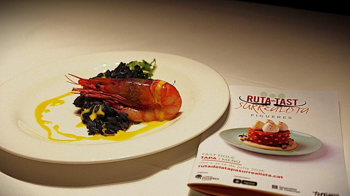 Una de les propostes del restaurant de l'Hotel Duran fetes per a la presentació de la Ruta