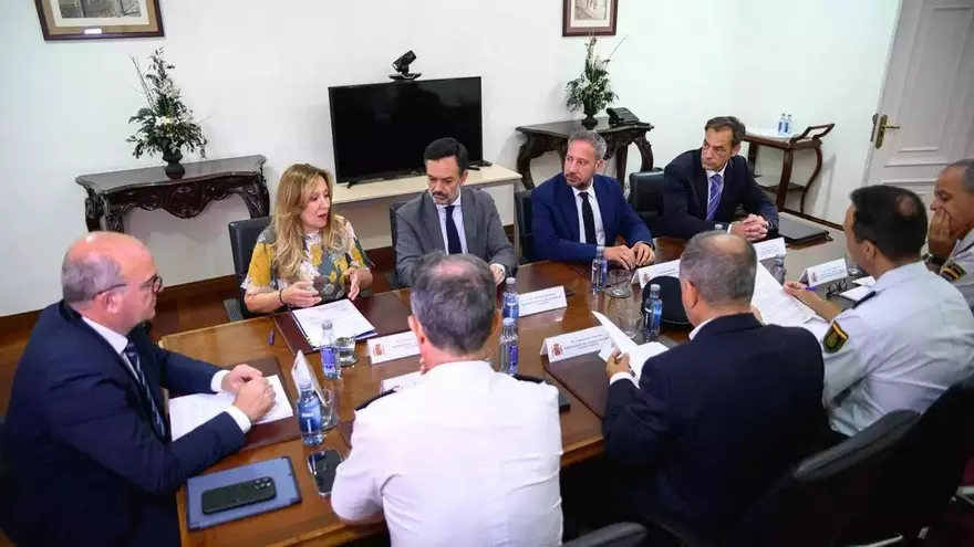 Reunión entre el Cabildo, la Delegación de Gobierno, Policía Nacional y Aena