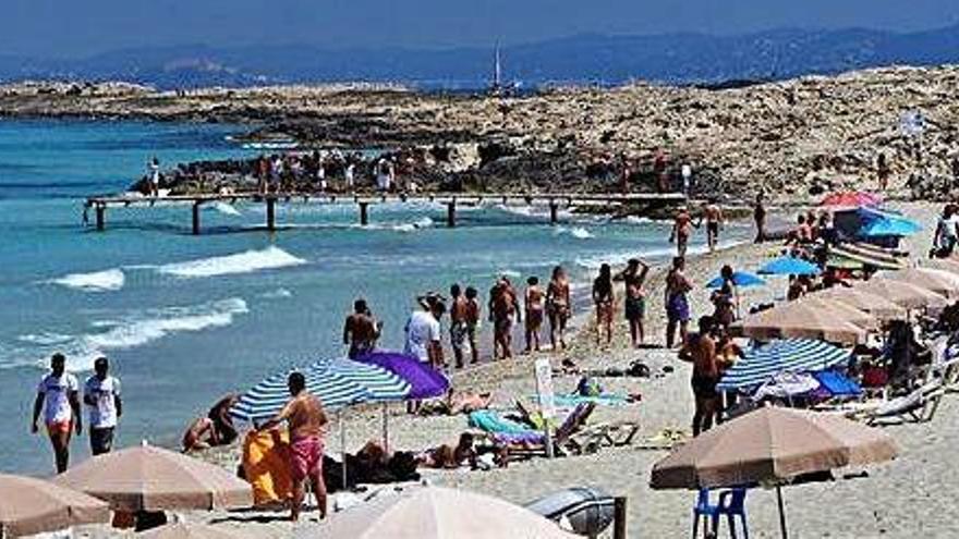 Formentera no permitirá más de 220 hamacas en ses Illetes