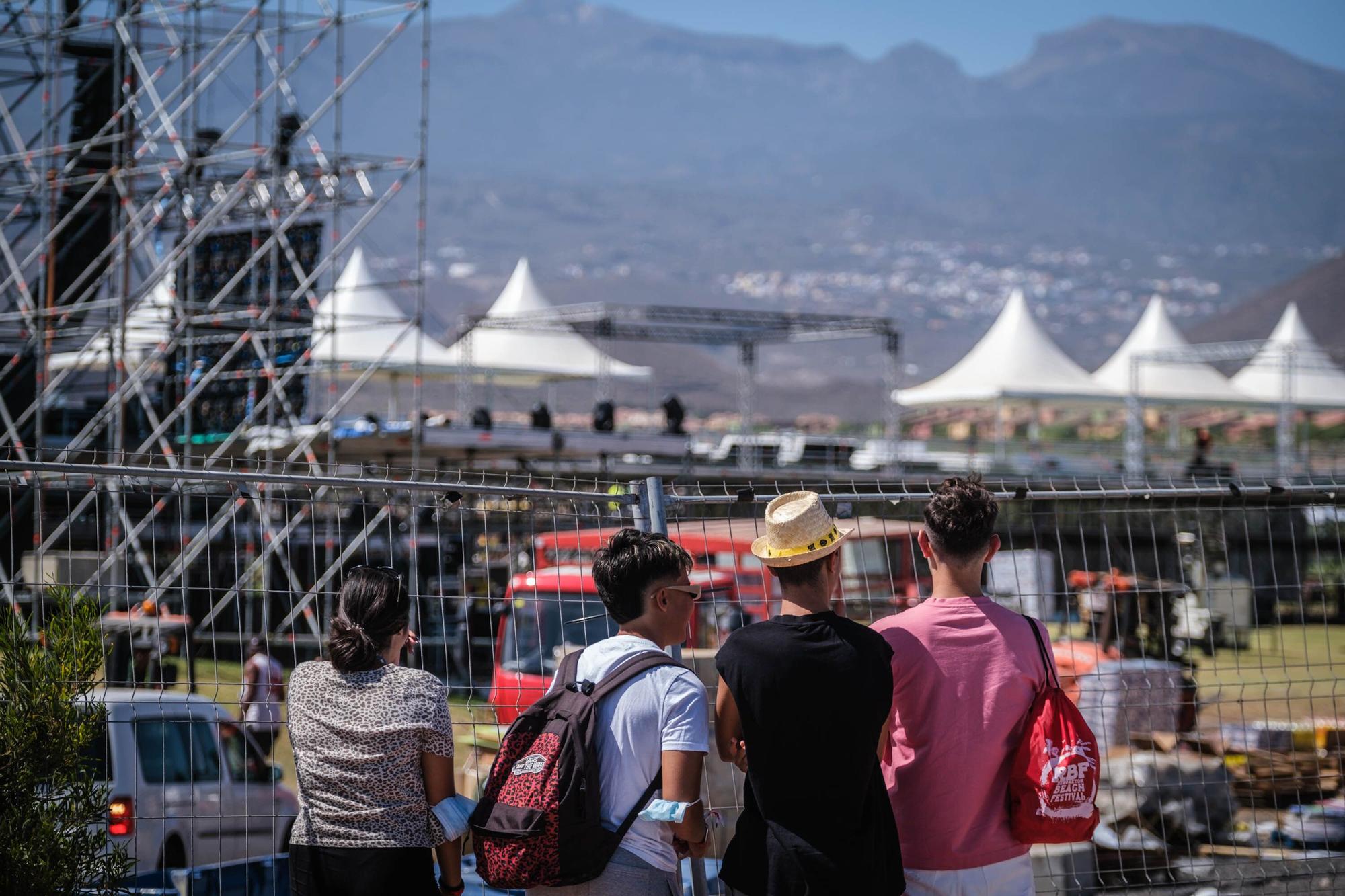 Escenario del festival de reguetón en San Miguel de Abona