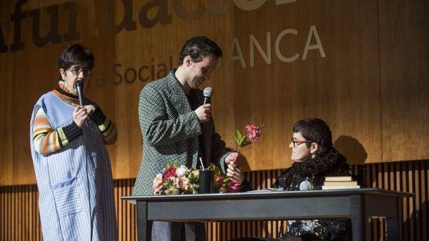 Teatro adaptado, ayer en Afundación.