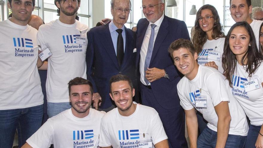 Juan Luis Gómez Trénor, en una de sus últimas apariciones en público durante la presentación de Marina de Empresas junto a Juan Roig