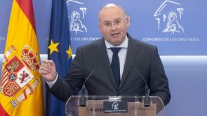 El portavoz del PP en el Congreso, Miguel Tellado,