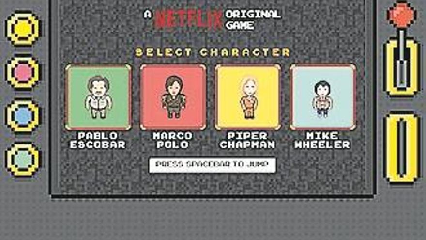 NETFLIX crea un juego con los personajes de sus series más vistas