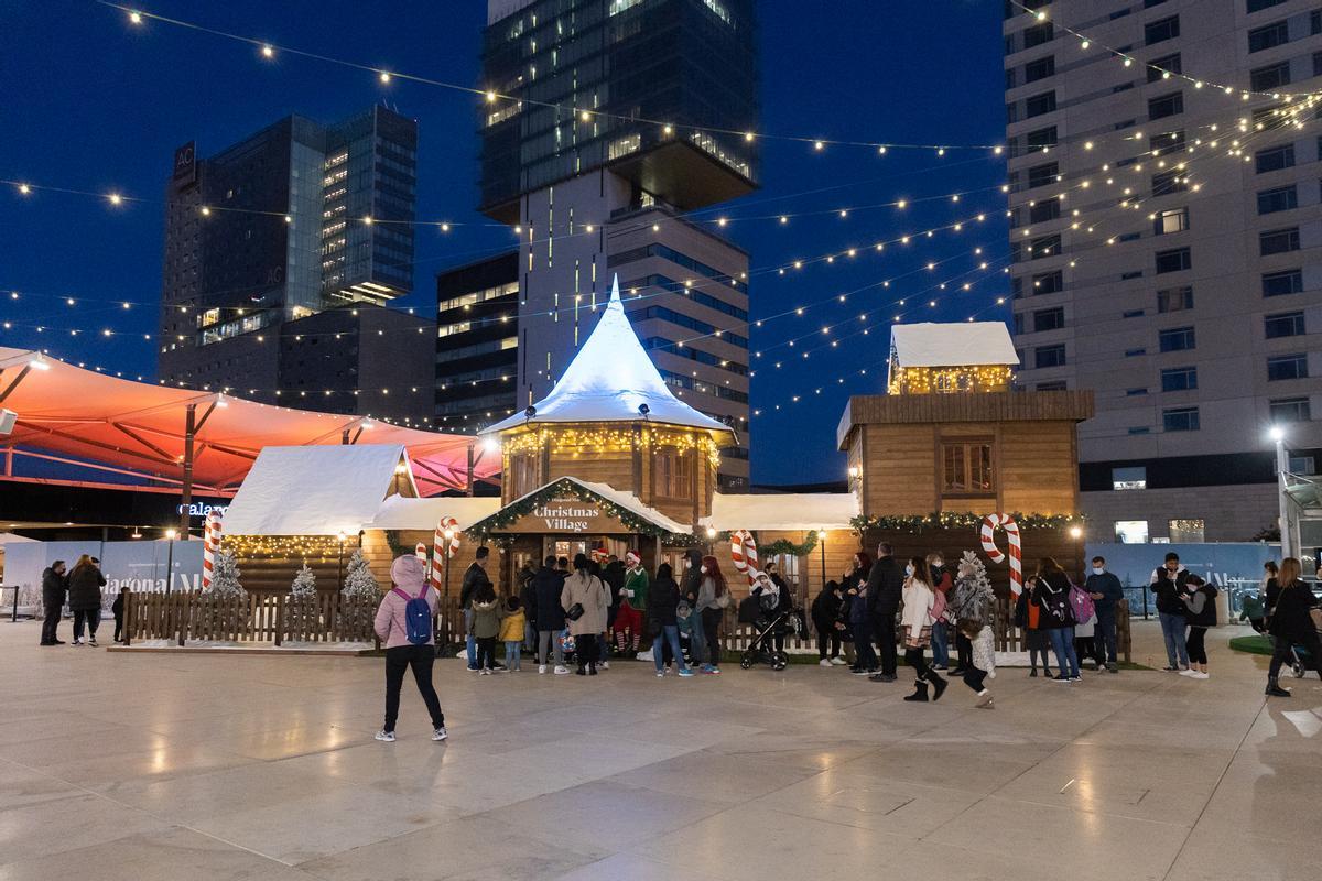 El Christmas Village de Diagonal Mar està situat a la Terrassa de la Mar