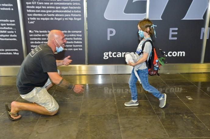 21-06-20 TELDE. Llegadas del aeropuerto en el primer día de nueva normalidad. Fotógrafo: ANDRES CRUZ  | 21/06/2020 | Fotógrafo: Andrés Cruz