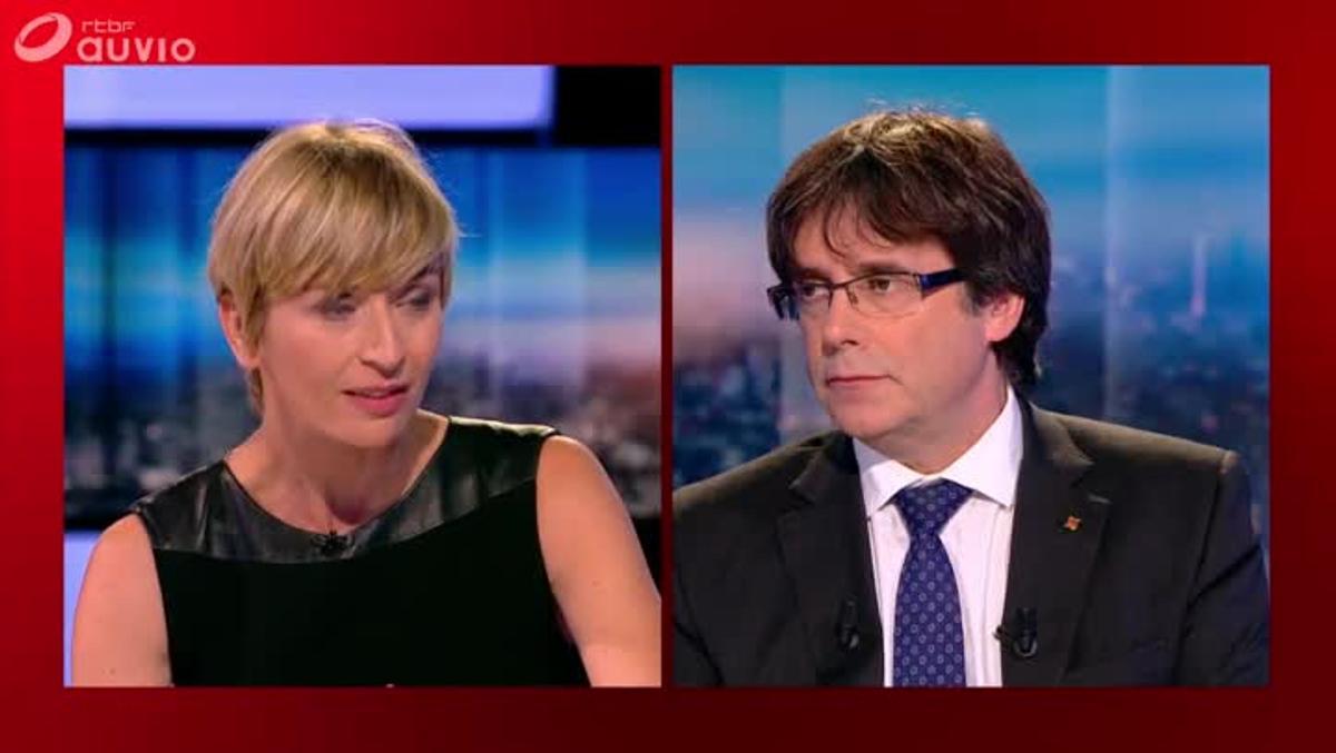 Avanç de l’entrevista a Carles Puigdemont a la televisió pública belga (RTFB).