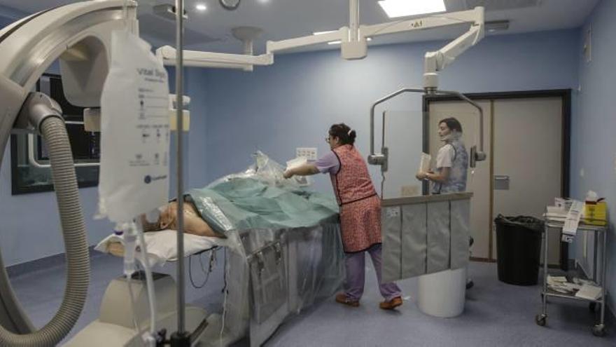 Imagen de la nueva sala de hemodinámica que ya ha comenzado a funcionar en el Hospital General de Alicante.