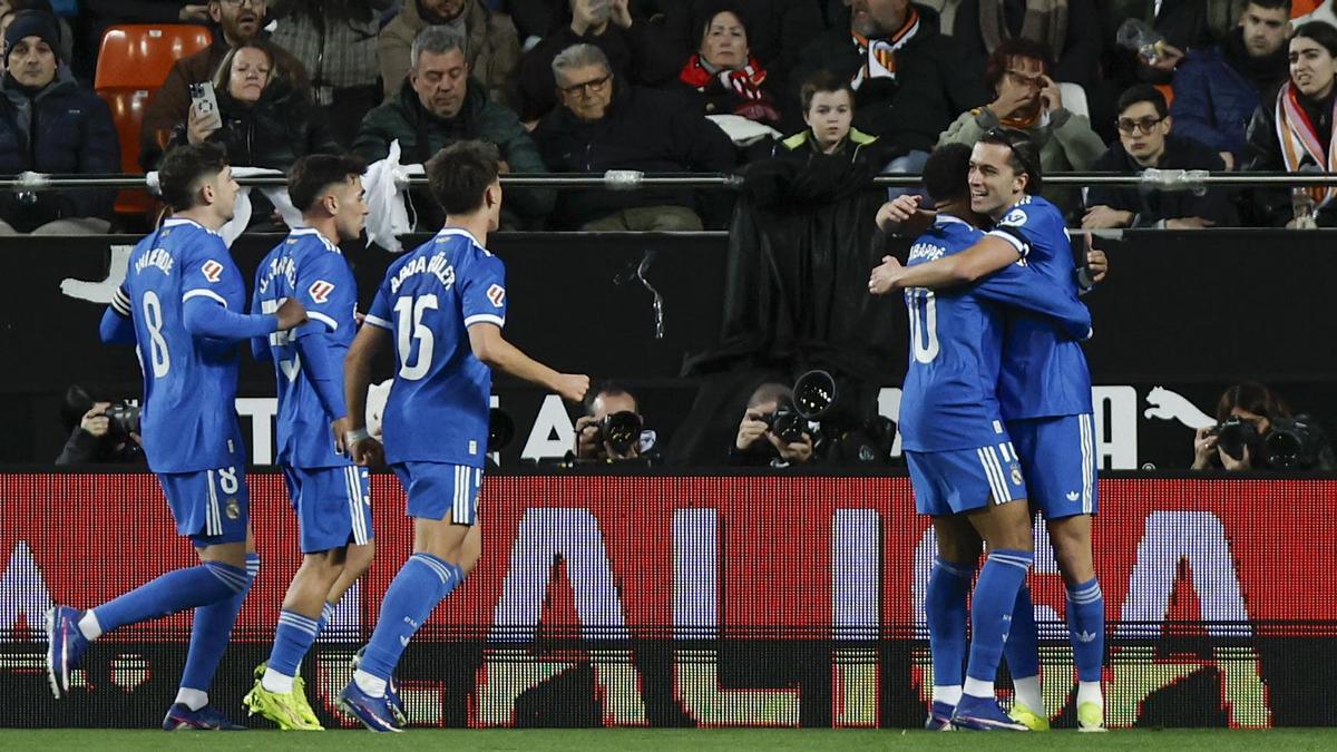Álvaro Carreras, tras marcar su primer gol con el Real Madrid: "Es un orgullo, esas cosas acaban llegando"
