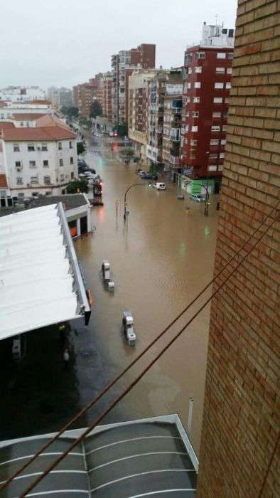 Las imágenes del temporal de lluvia en Málaga