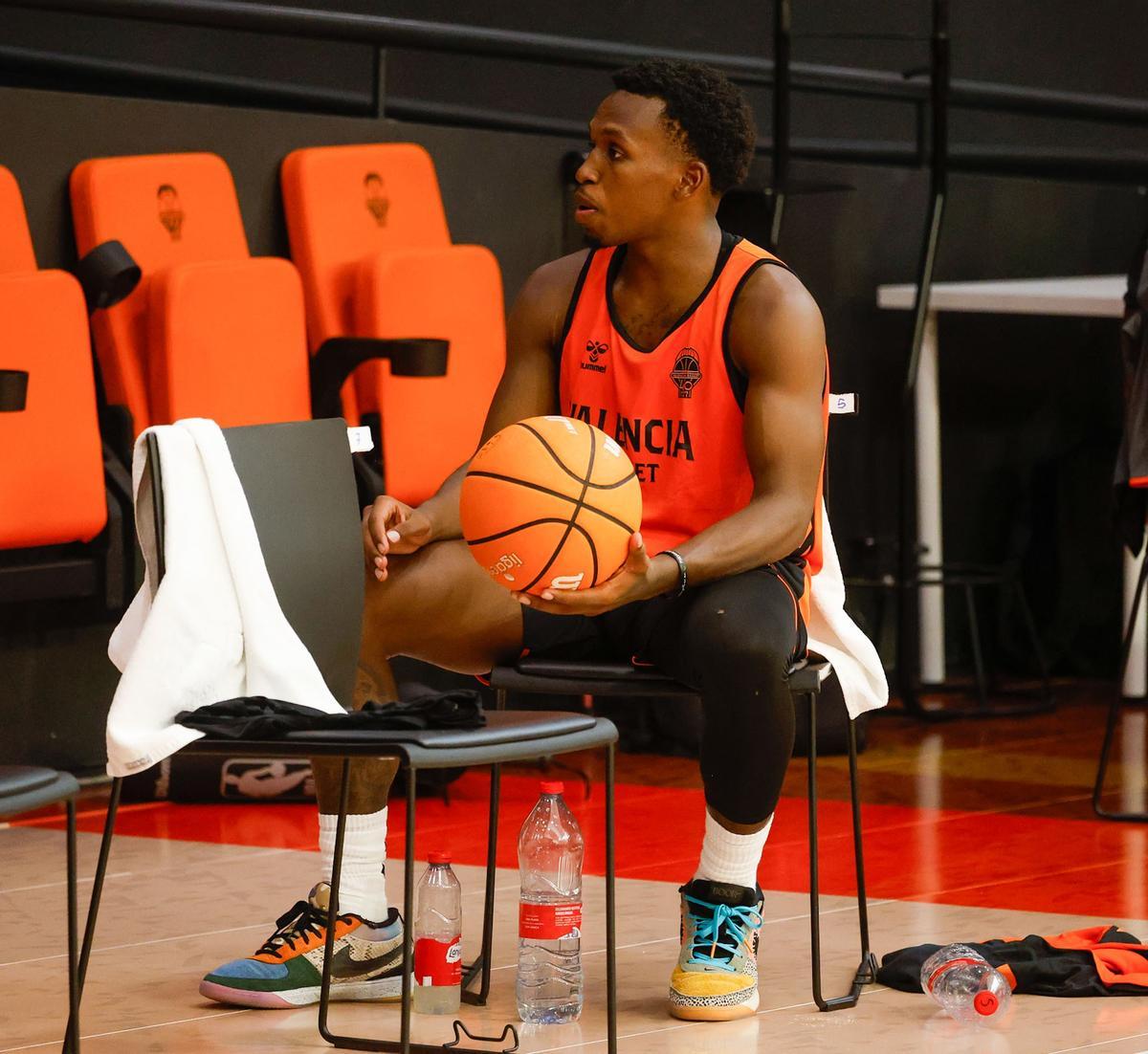 TJ Shorts, tras acabar el primer entrenamiento de la pretemporada.