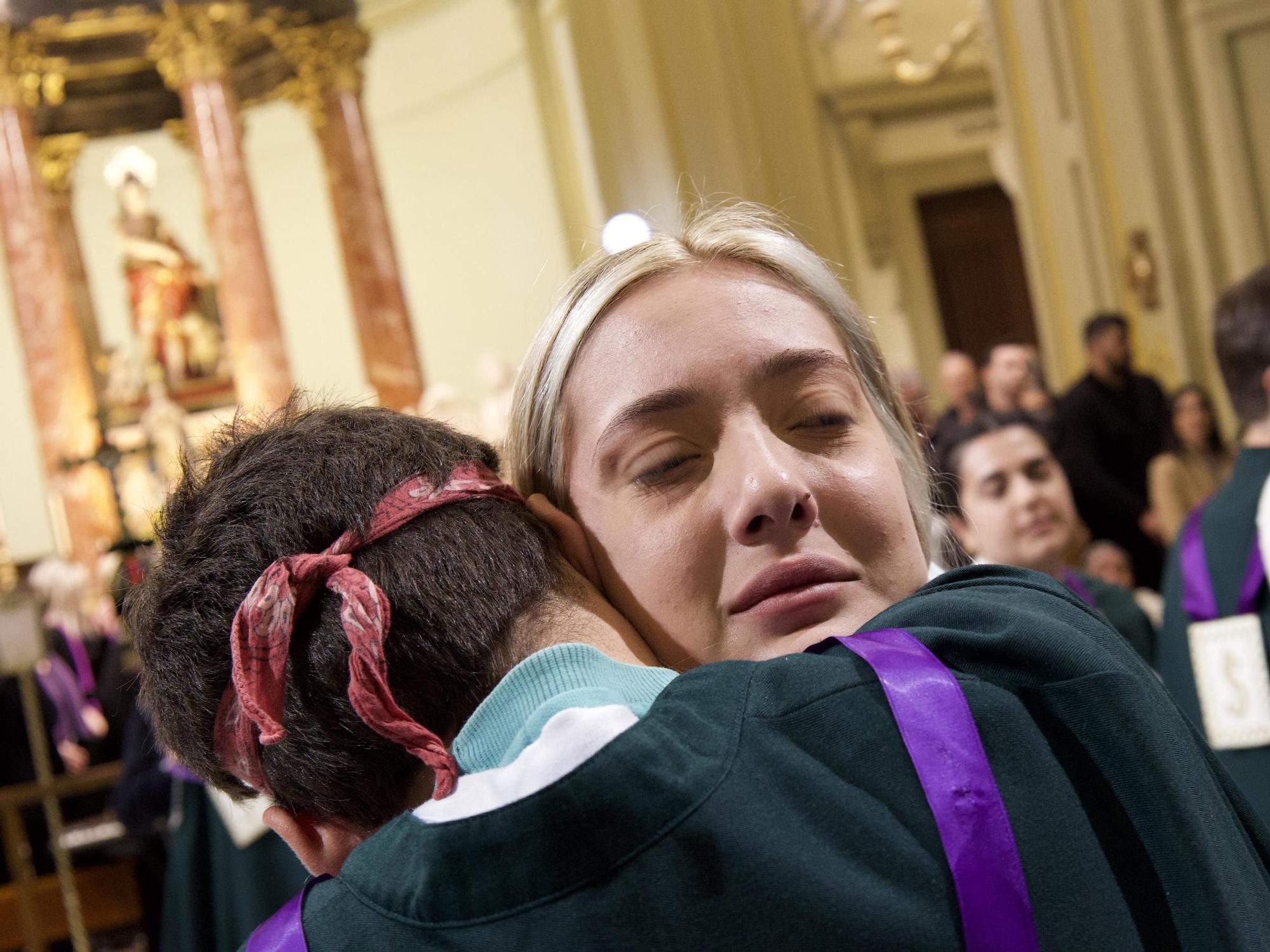 Así 'procesionó' la Hermandad del Rescate dentro de San Juan Evangelista de Murcia