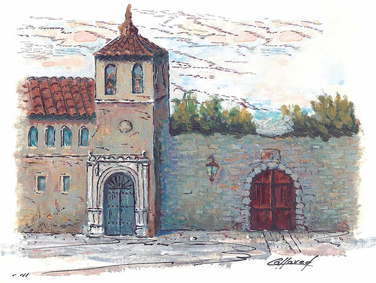 Ilustración de la Puerta del Portillo, arco destruido a principios del siglo XX