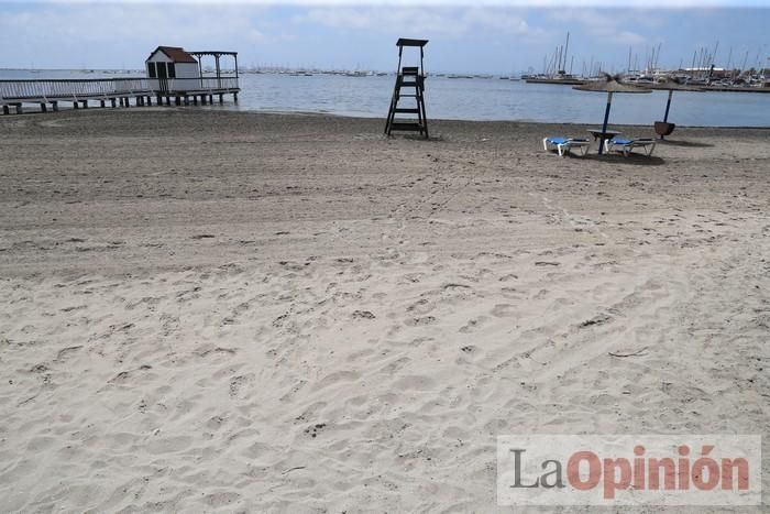 Ambiente en las playas de la Región durante el primer fin de semana de la 'nueva normalidad'