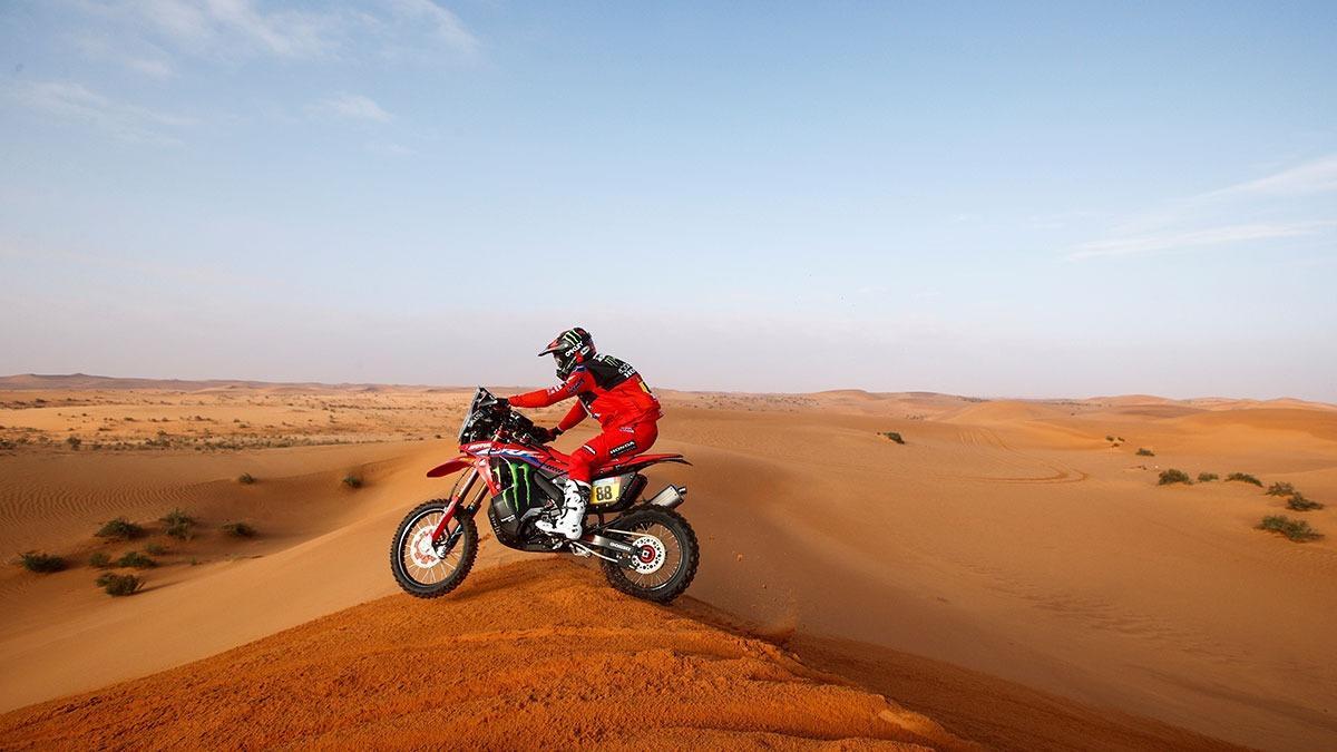 Joan Barreda durante la Etapa 7 del Dakar