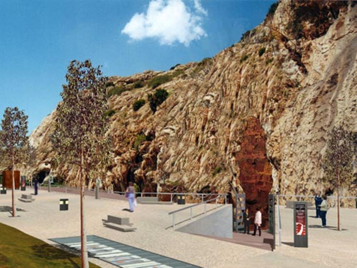 Imagen del proyecto de centro de interpretación y de recepción de visitantes en 2003.
