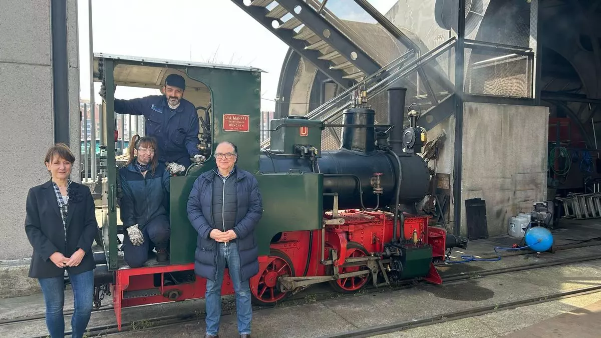 La "Maffei" vuelve a pitar y andar: así fue la reparación en el Museo de Ferrocarril