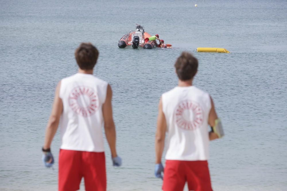 Los socorristas han rescatado a 47 personas en las playas de Palma