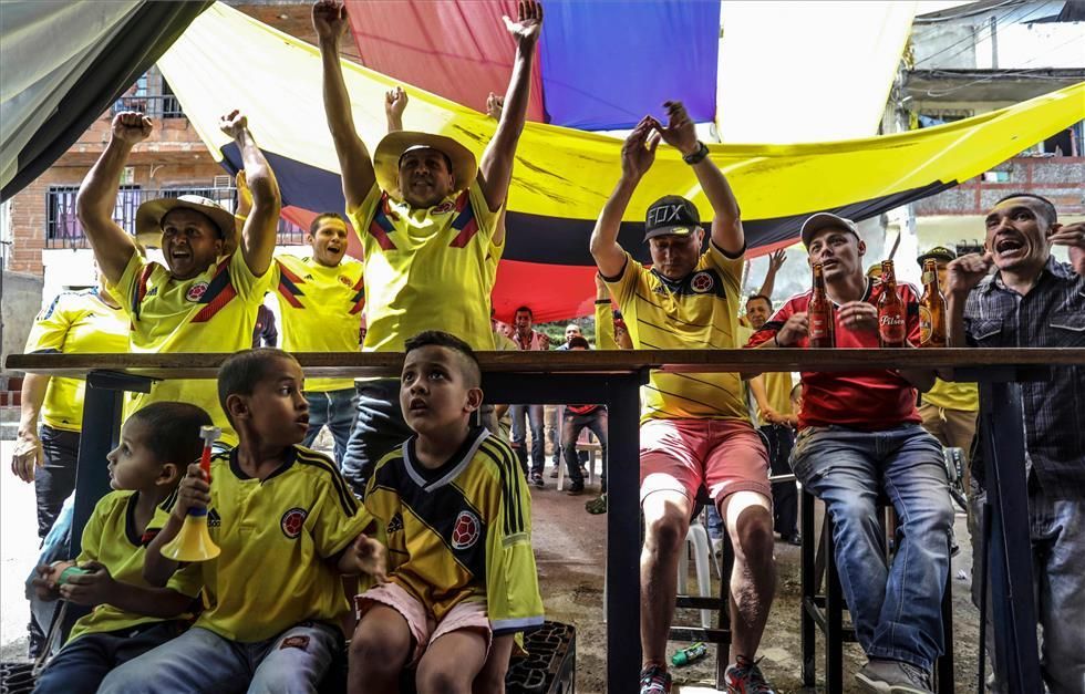 La alegría de Colombia tras el pase de los &#039;cafeteros&#039;