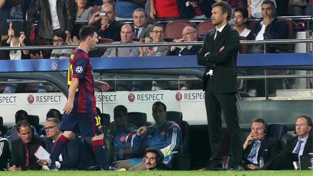 La relación entre Messi y Luis Enrique no pasa por su mejor momento