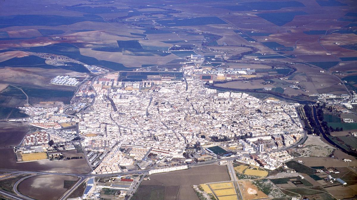 Vista aérea del municipio de Écija.