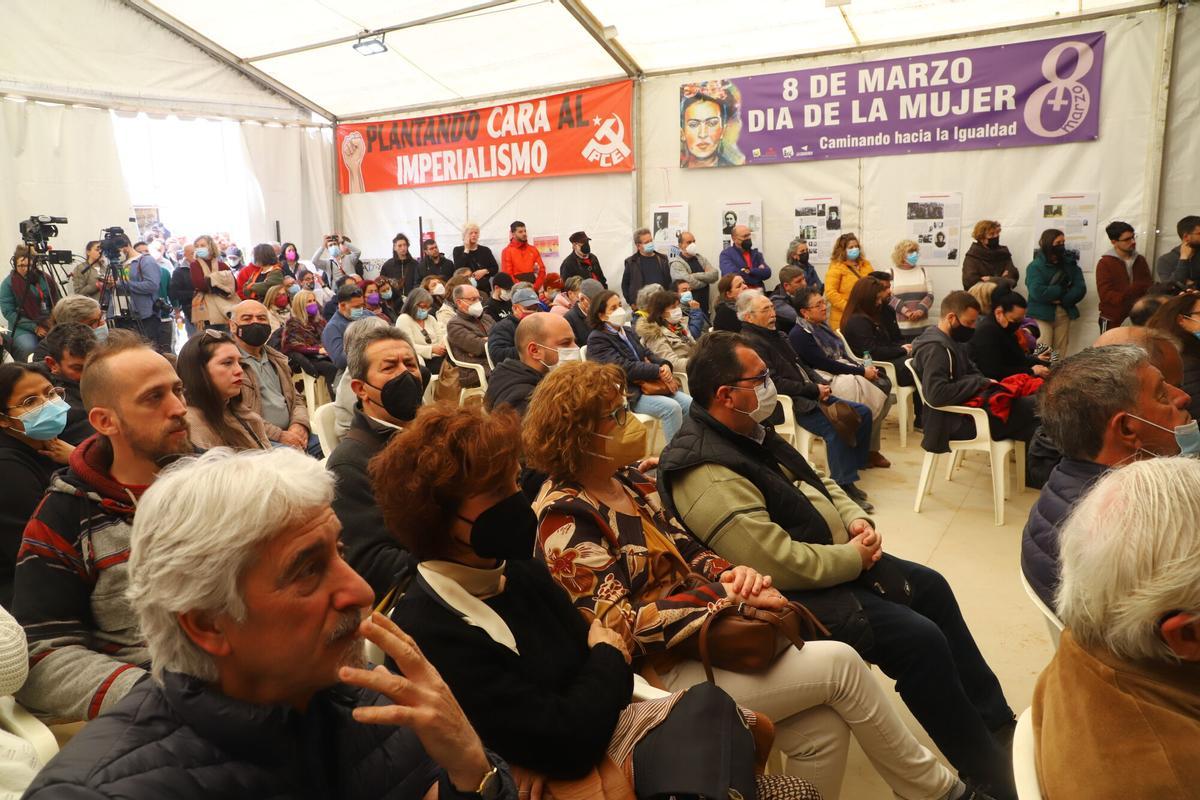 Imagen de archivo de un acto celebrado dentro de una fiesta del PCA.