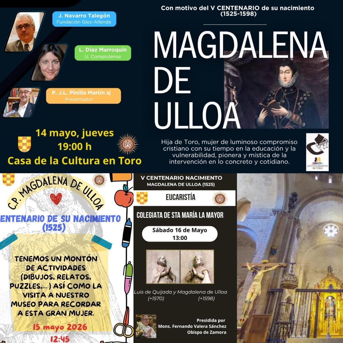 Actos programados del jueves 14 y al sábado 16 de mayo