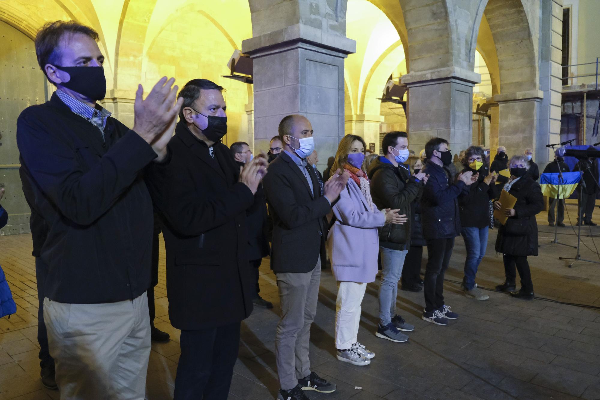 Concentració a Manresa per demanar la pau a Ucraïna