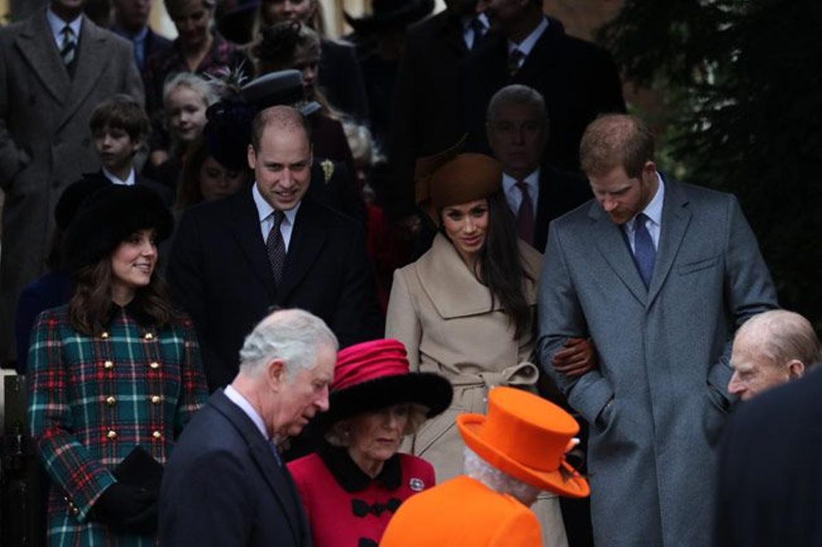 Meghan, con su futura familia política