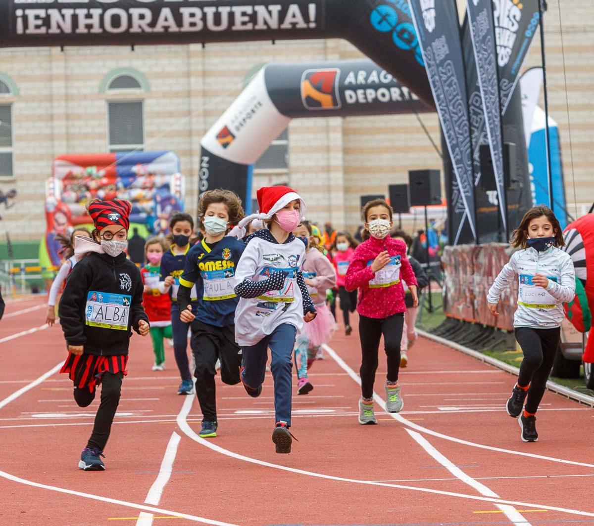 Una de las carreras infantiles celebradas en La Granja. | DANIEL MARCOS