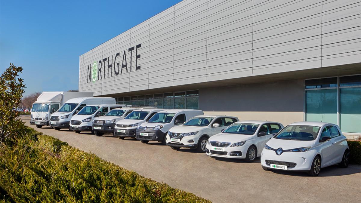 Flota de vehículos Northgate en sus instalaciones