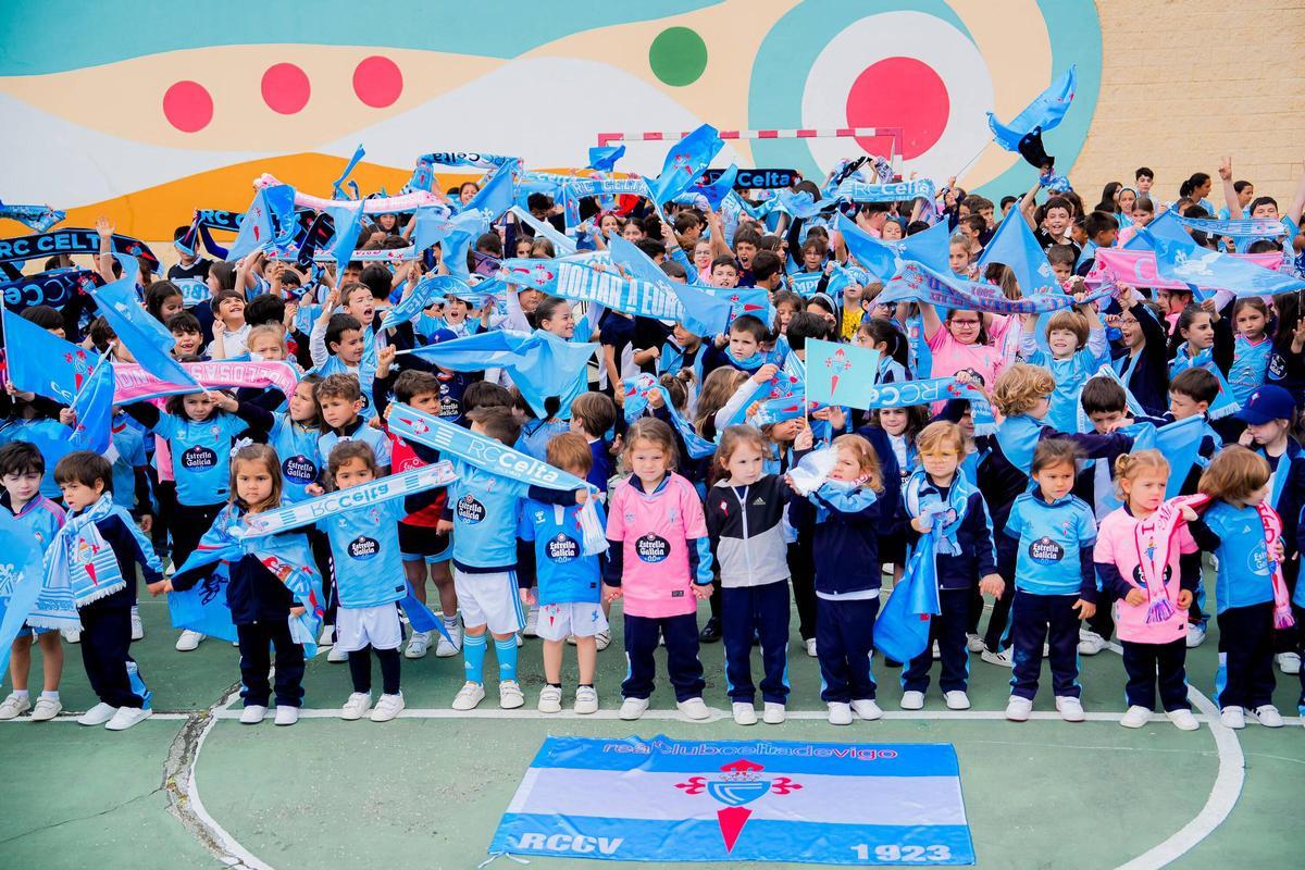 Los colegios de Vigo se vuelcan con el Celta y su remontada