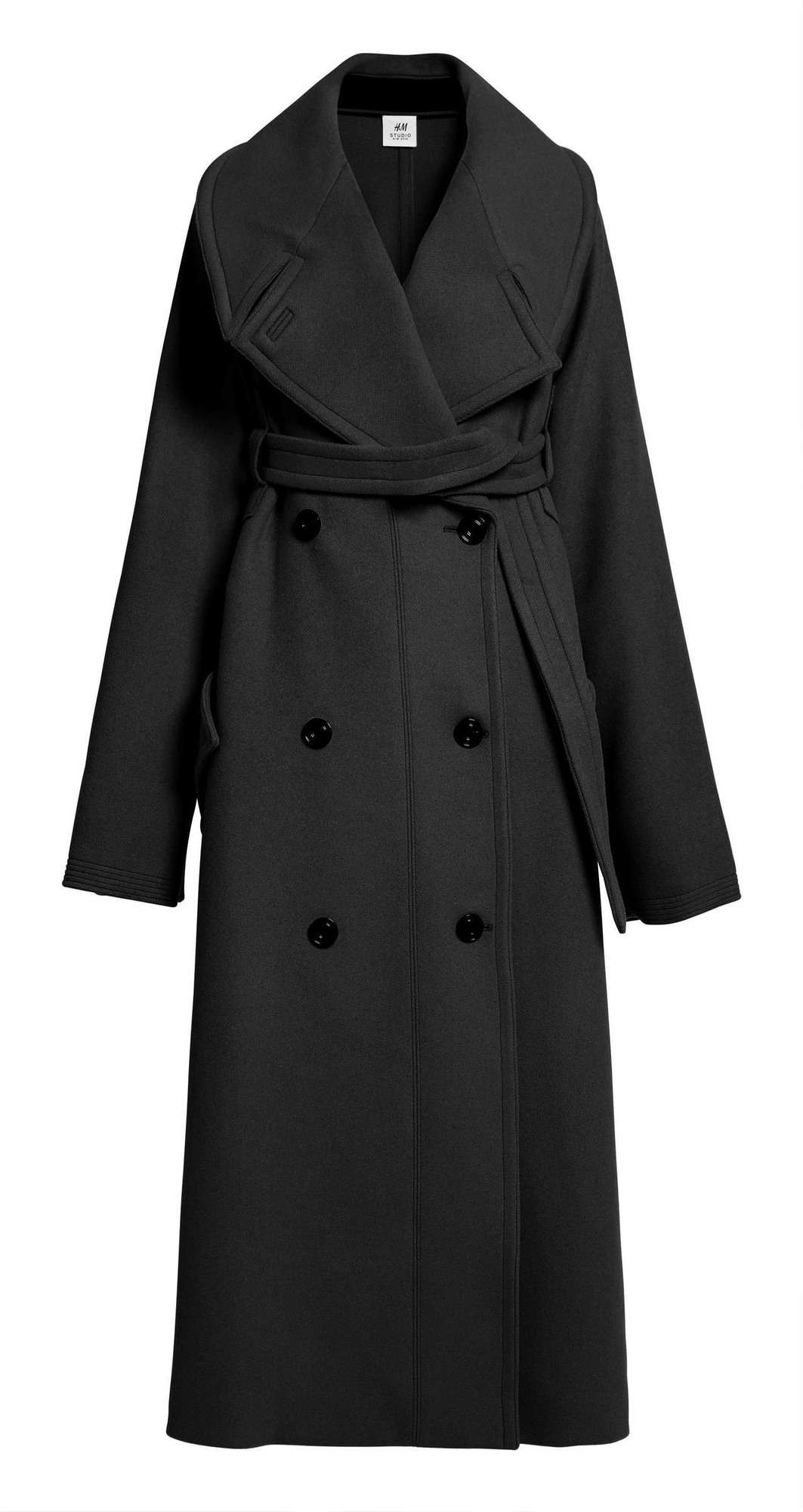 H&M Studio: Abrigo negro