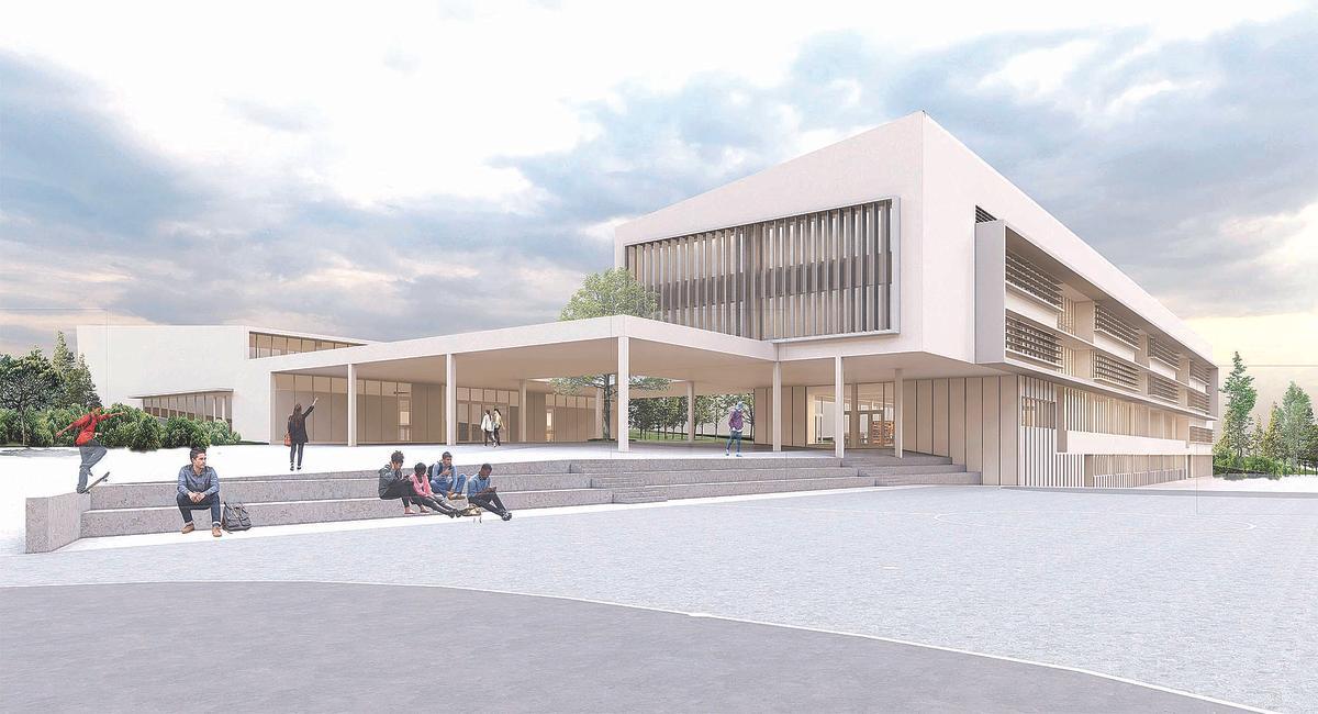 Recreacción del futuro instituto de Navia