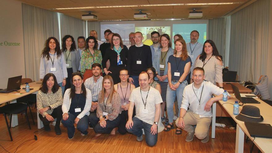 Representantes de los 15 socios europeos que participan en el proyecto, ayer en la Biblioteca central del campus.