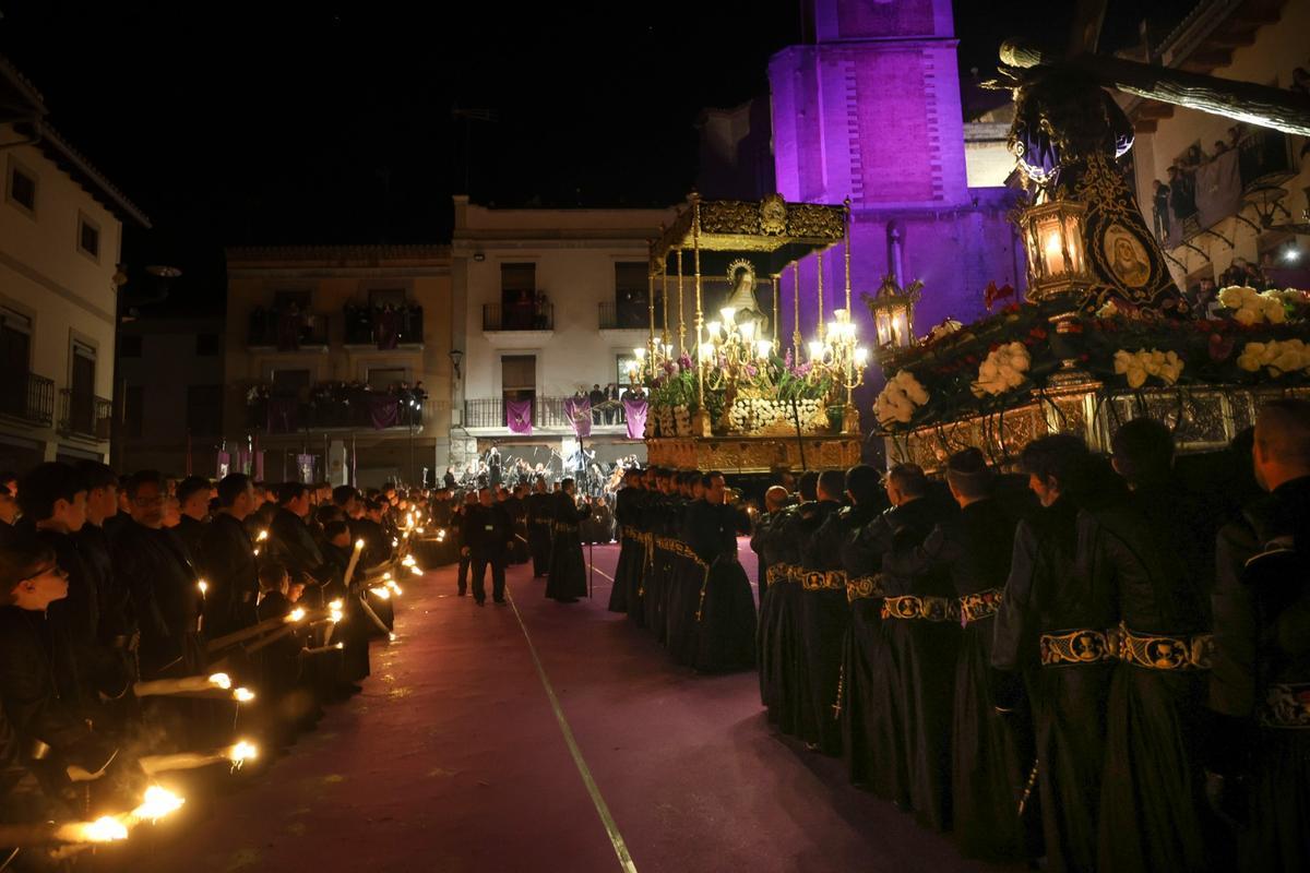 Así ha sido en Sagunt la procesión del Encuentro tras la polémica sobre el veto a las mujeres