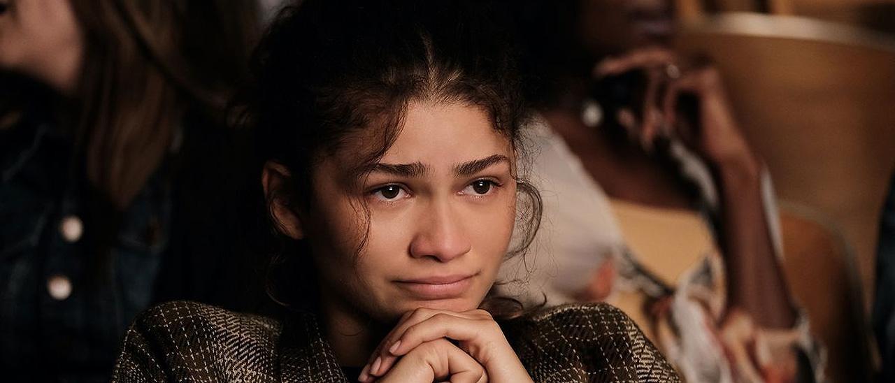 Zendaya (Rue) en el capítulo final de la segunda temporada de 'Euphoria'.