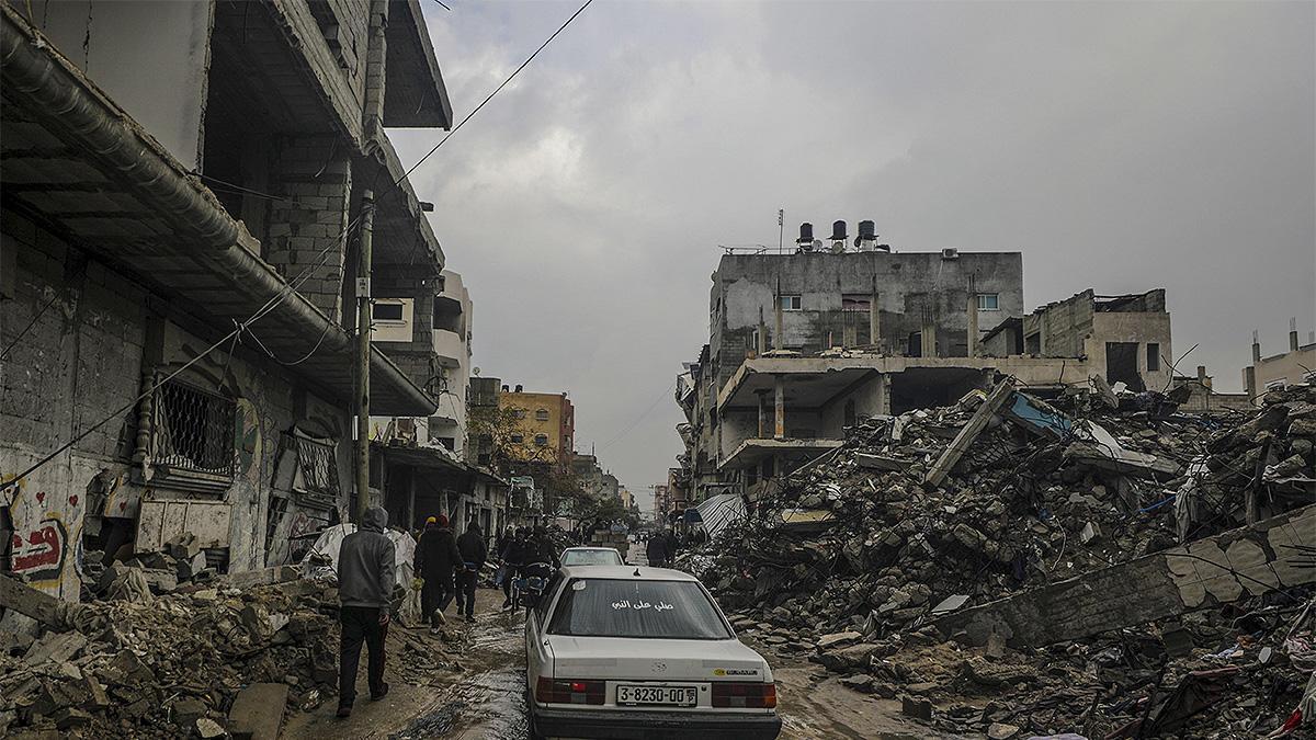 Destrucción en Gaza tras ataques del ejército de Israel