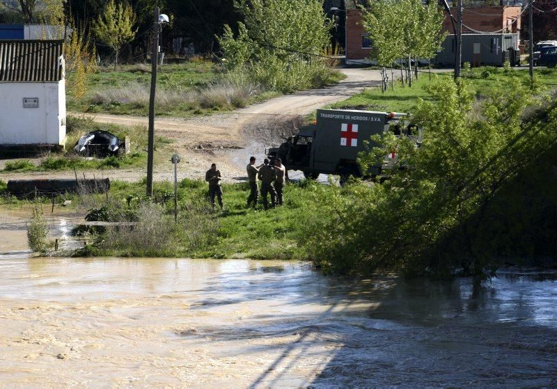 La crecida del Ebro se acerca a Zaragoza