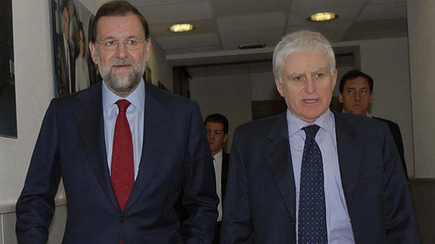 Paolo Vasile con Mariano Rajoy
