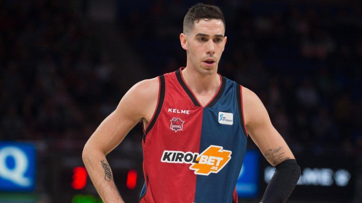 Luca Vildoza durante un partido con el Baskonia