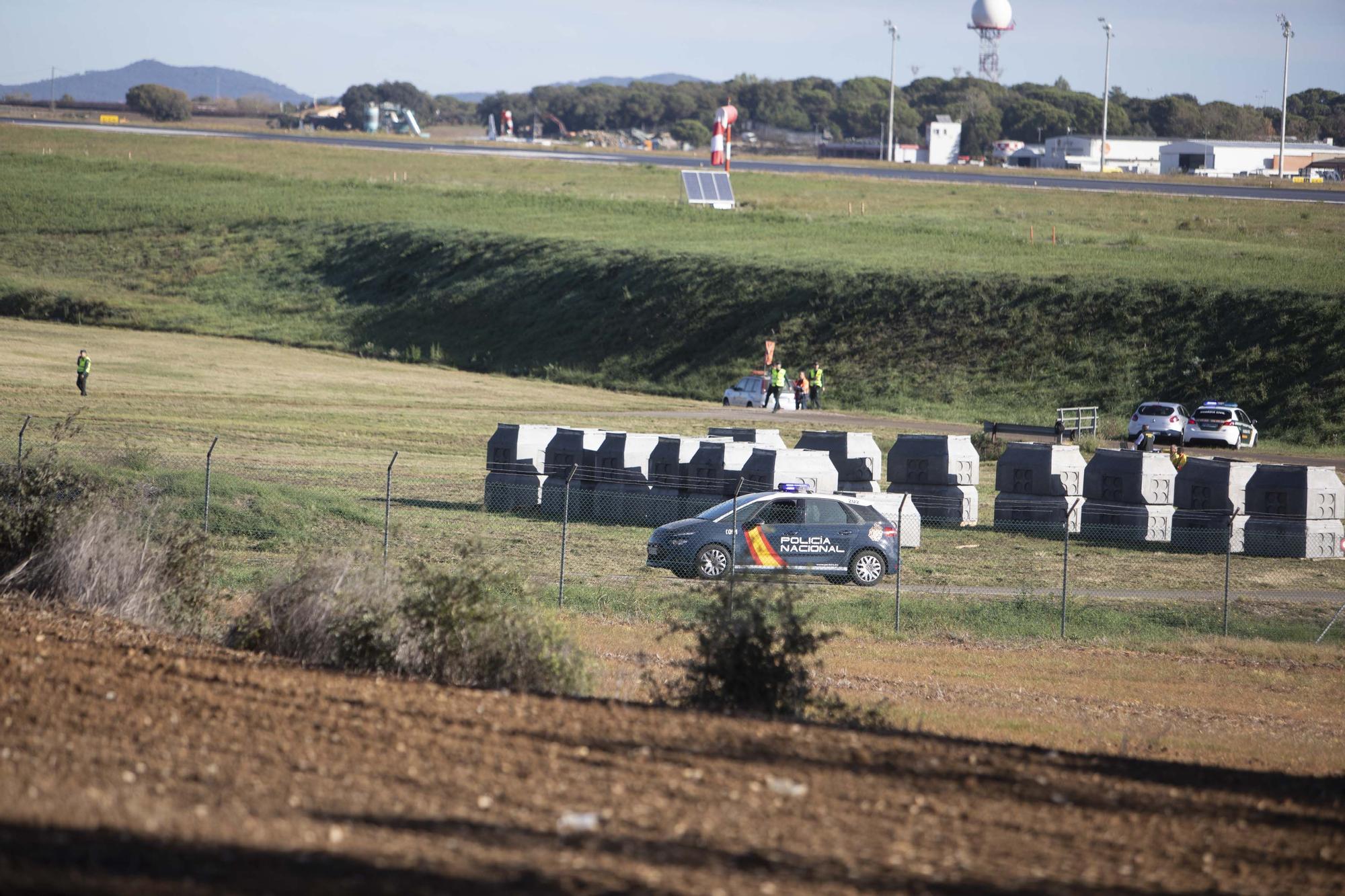 Simulacre d'accident aeri a l'aeroport de Girona