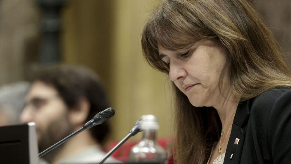 Laura Borràs en una imatge d&#039;arxiu al Parlament