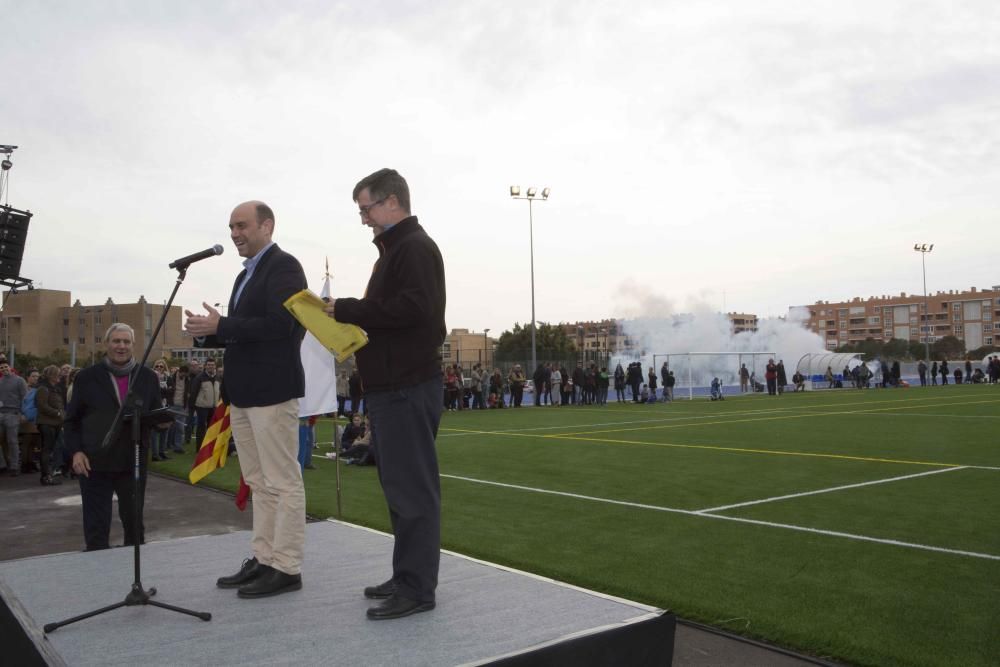 Inauguración del nuevo campo de fútbol del colegio Salesianos