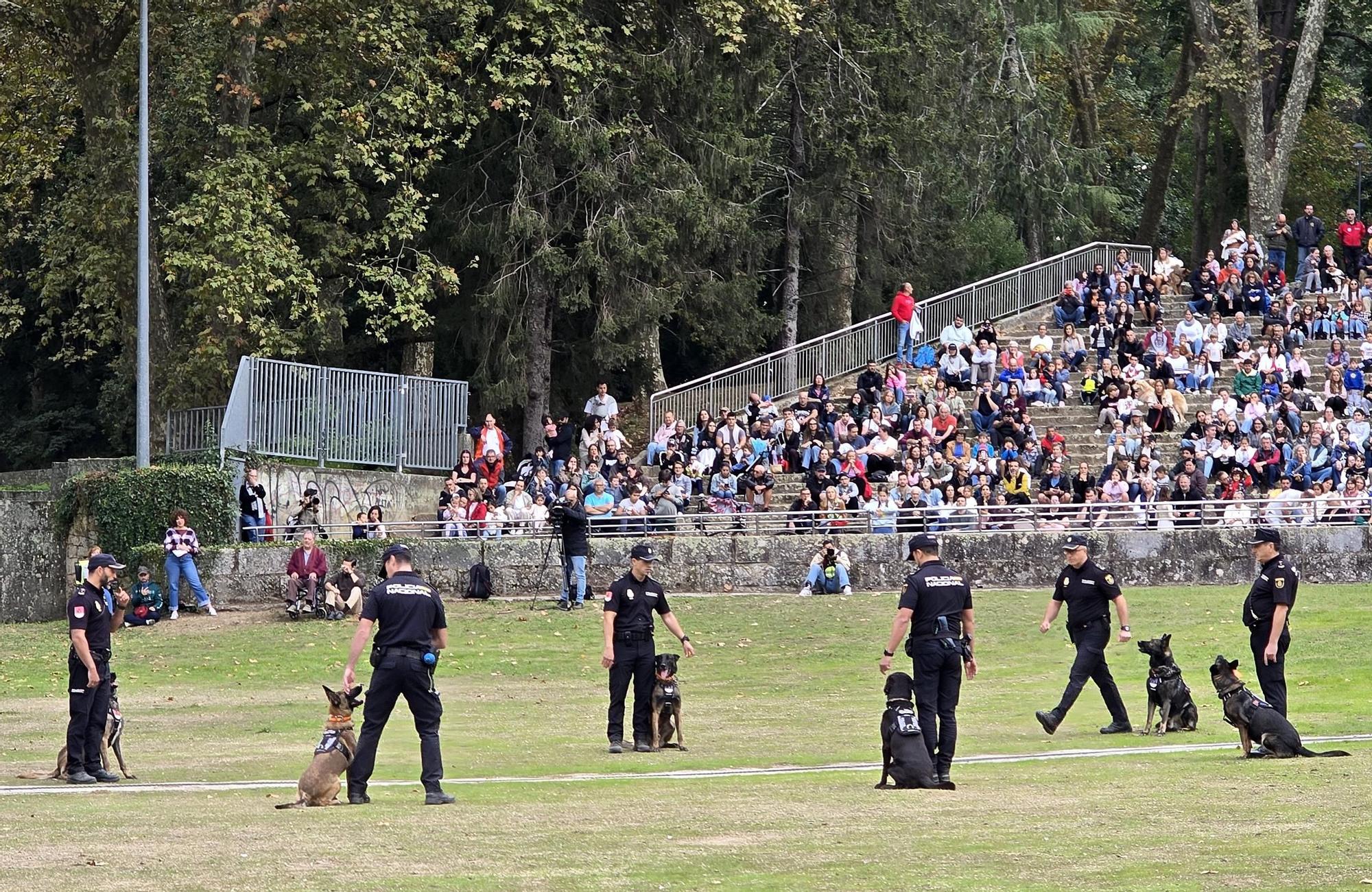 Exhibición de la Policía Nacional en el auditorio de Castrelos en Vigo