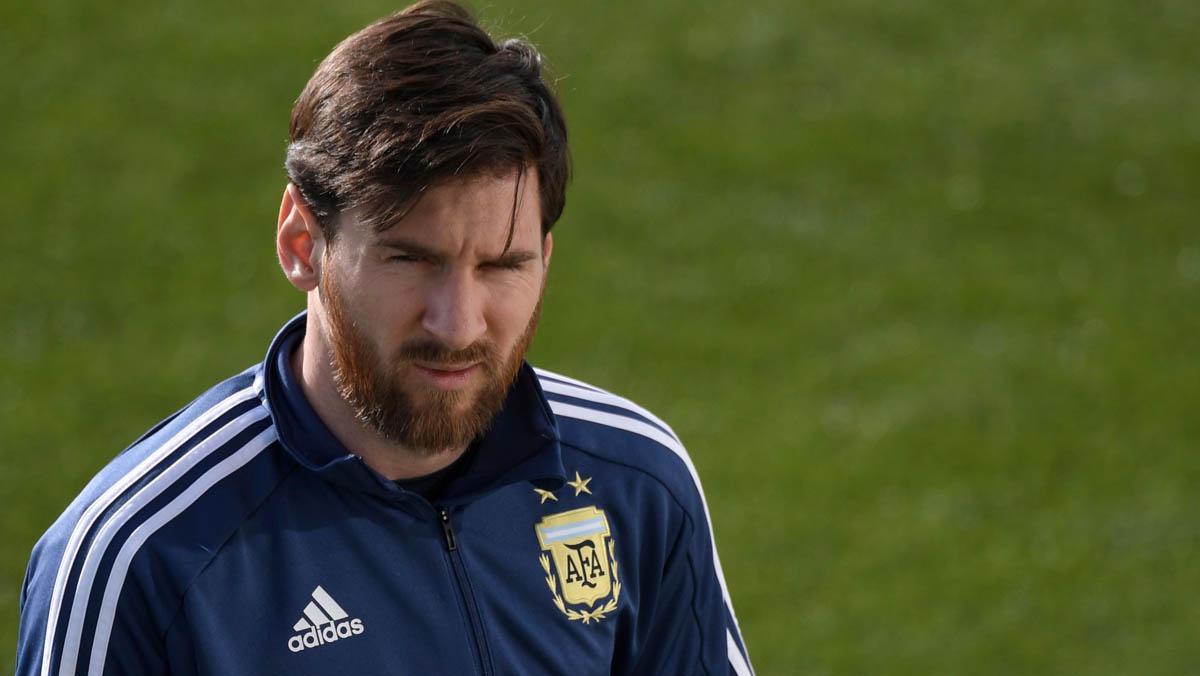 Messi s’uneix a l’entrenament de l’Argentina a la Ciudad Deportiva del Reial Madrid.