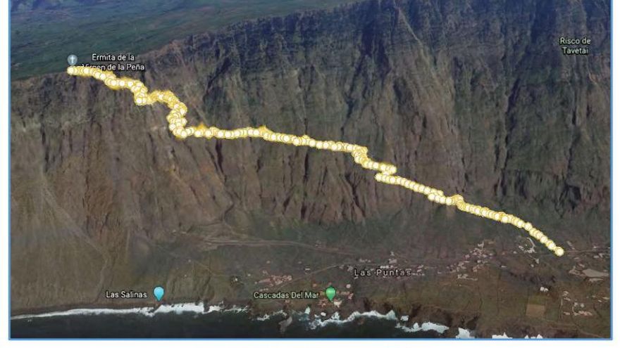 El Hierro suspende los trabajos en la ladera del Camino de La Peña por el mal tiempo
